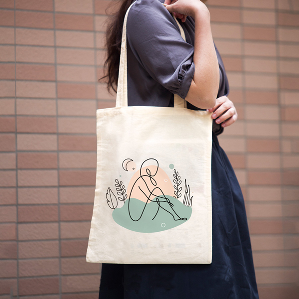 コットンショルダートート