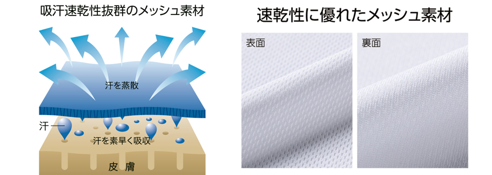 キレイにプリントができ通気性抜群のポロシャツ