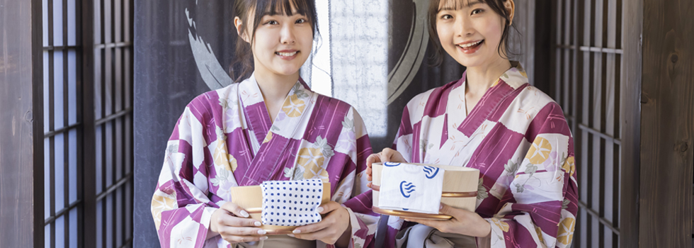 温泉などの定番アイテム