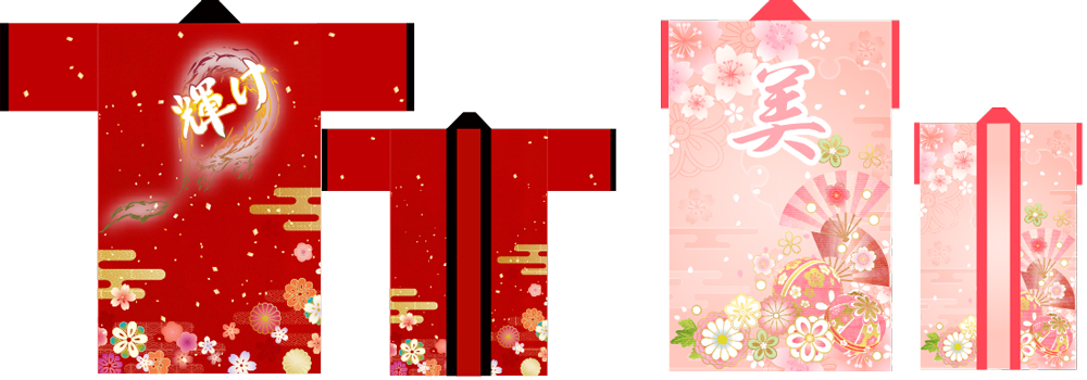 全面フルカラープリントでオリジナルデザインを表現